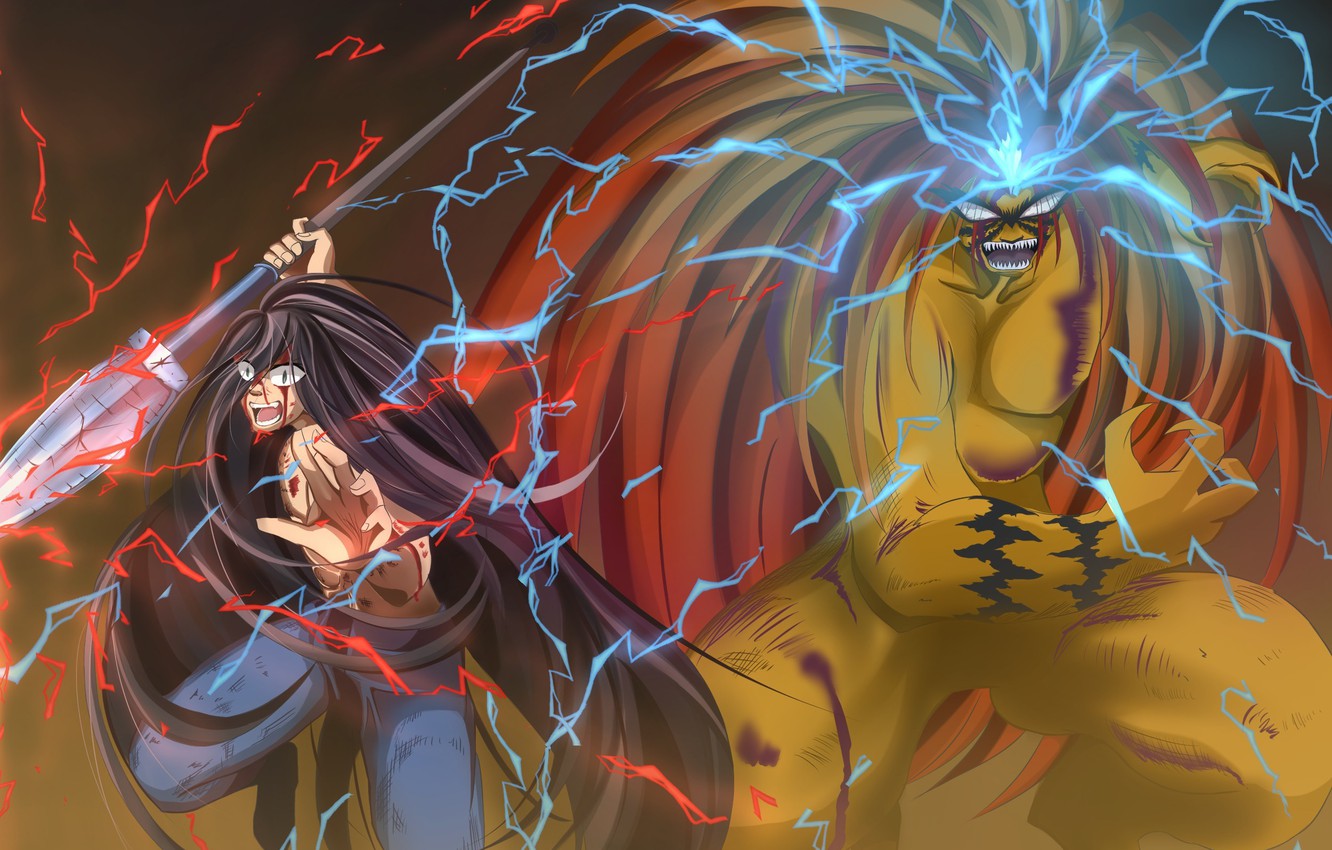 Wallpaper Demon Fire Flame Game Tiger Anime General Boy