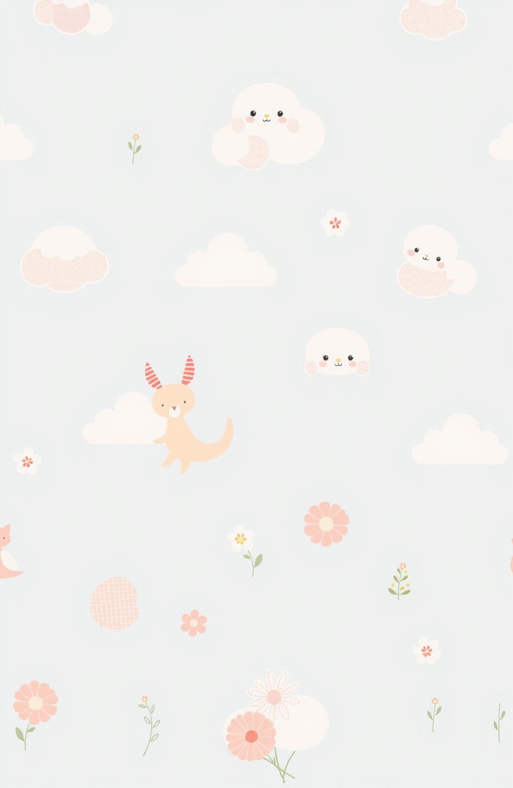 Cute Light Blue Wallpaper