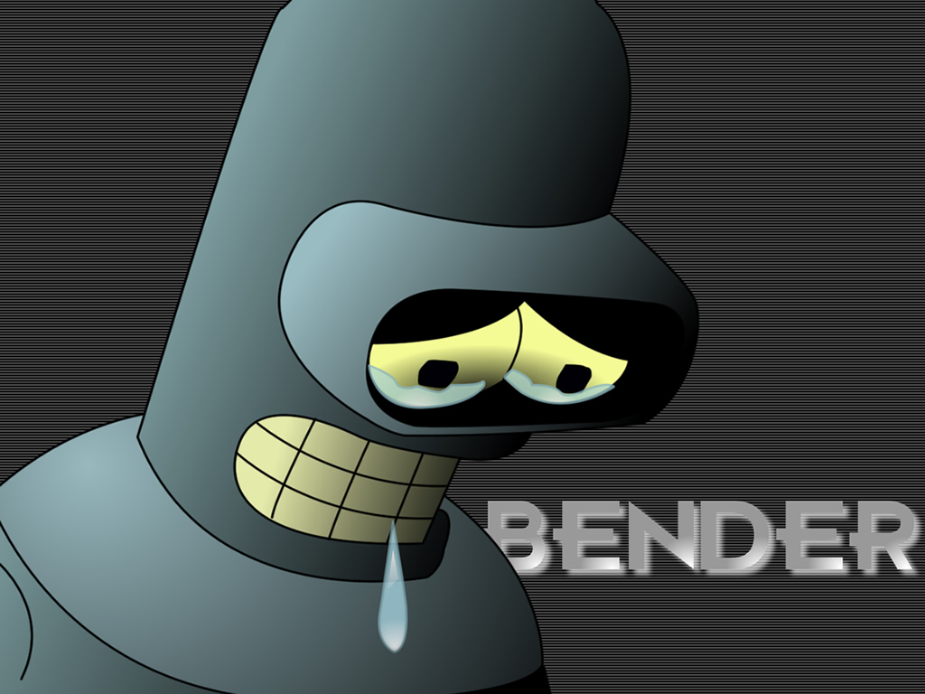 Bender Sad Futurama Wallpaper