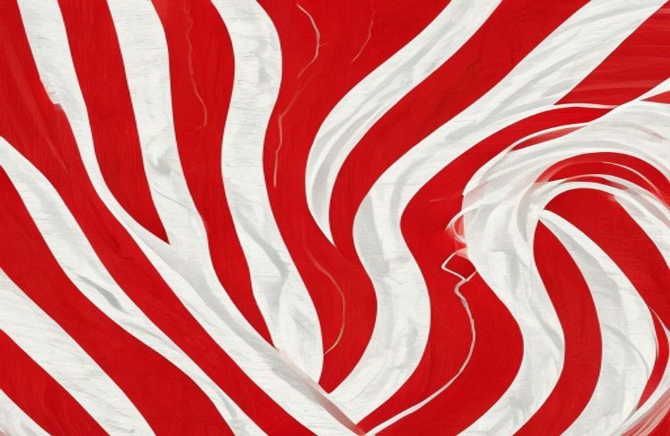 Red And White Striped Wallpaper