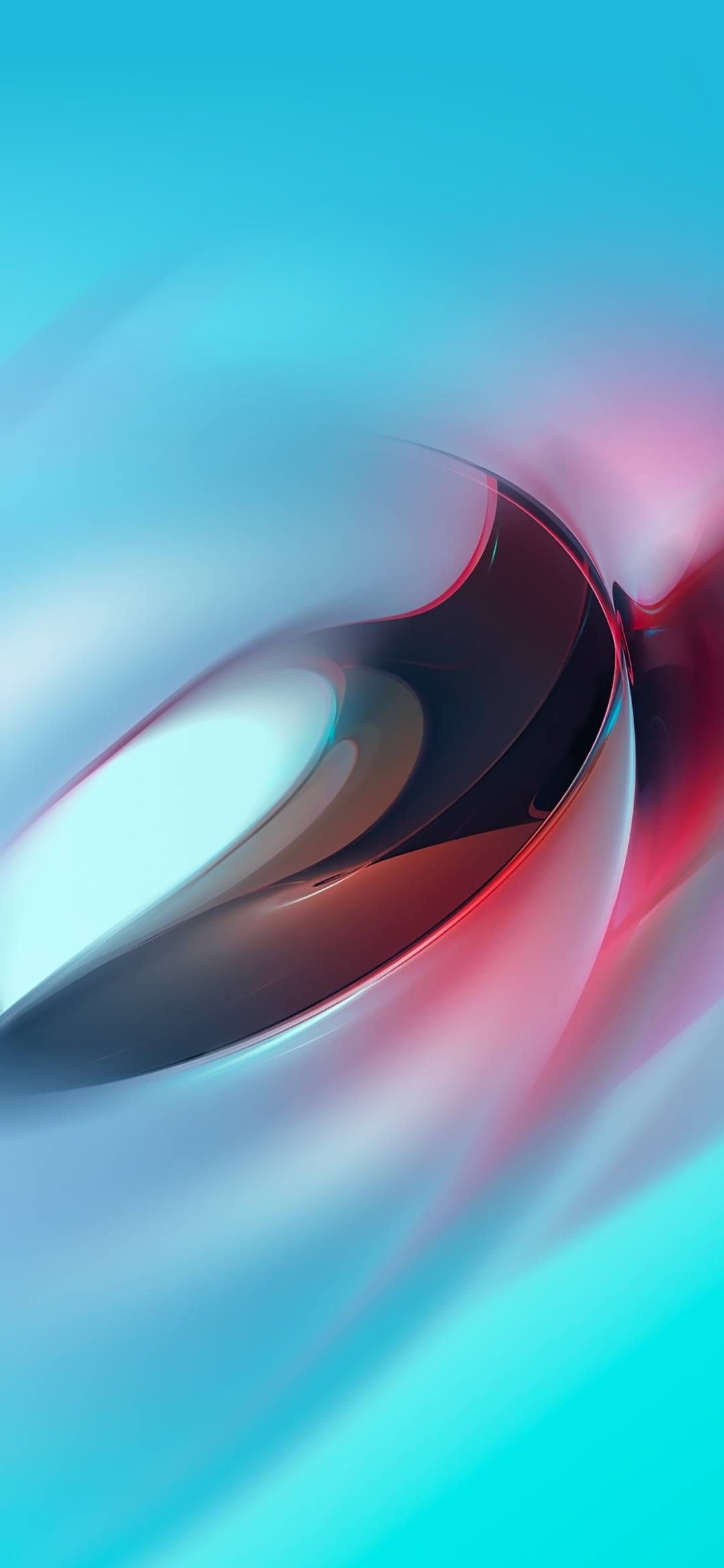 Abstract Swirl Design on a Gradient Blue Background - Xiaomi HD Wallpaper