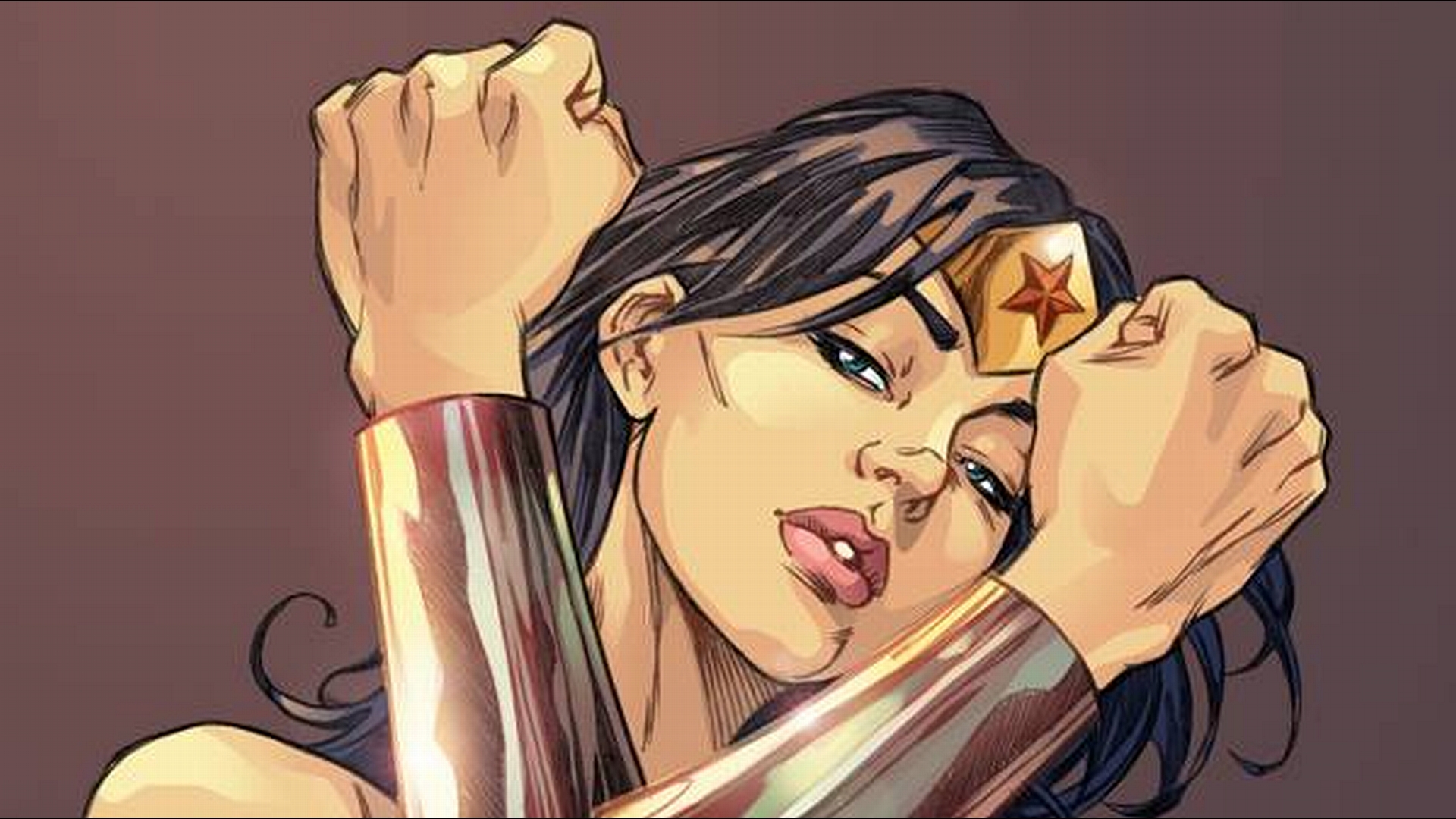 Wonder Woman Closeup Wallpaper Background