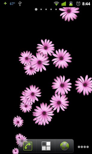 Bigger Pink Flower Live Wallpaper For Android Screenshot