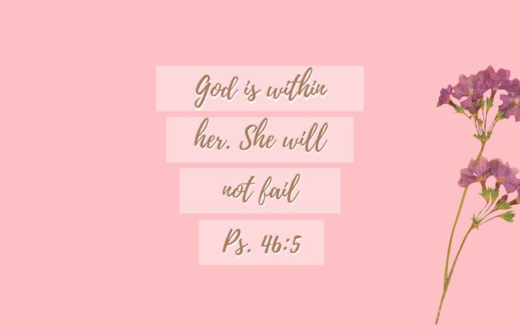 God Is Within Her Wallpaper