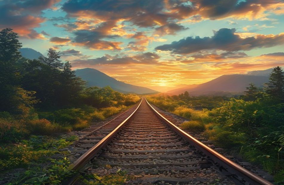 HD Train Tracks Wallpaper
