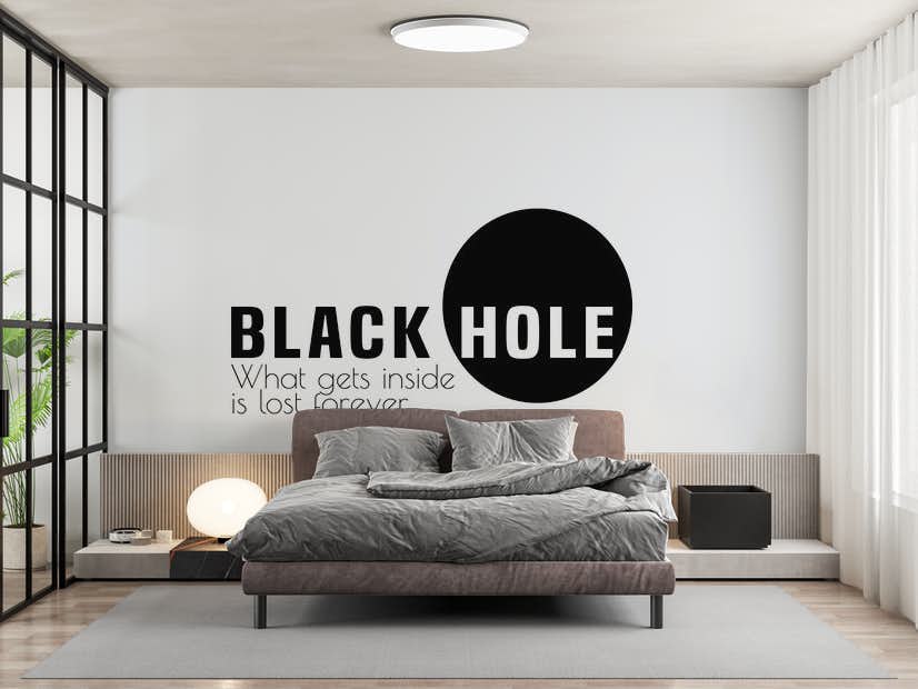 Buy Black Hole Funny Minimalist Wallpaper Shipping