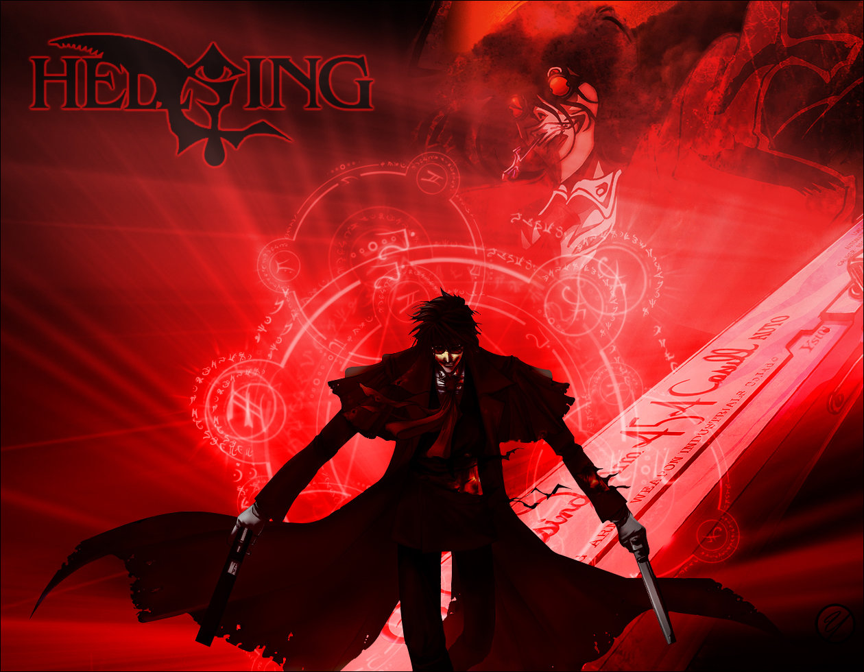 Wallpaper Hellsing Alucard Red By Mightyst01