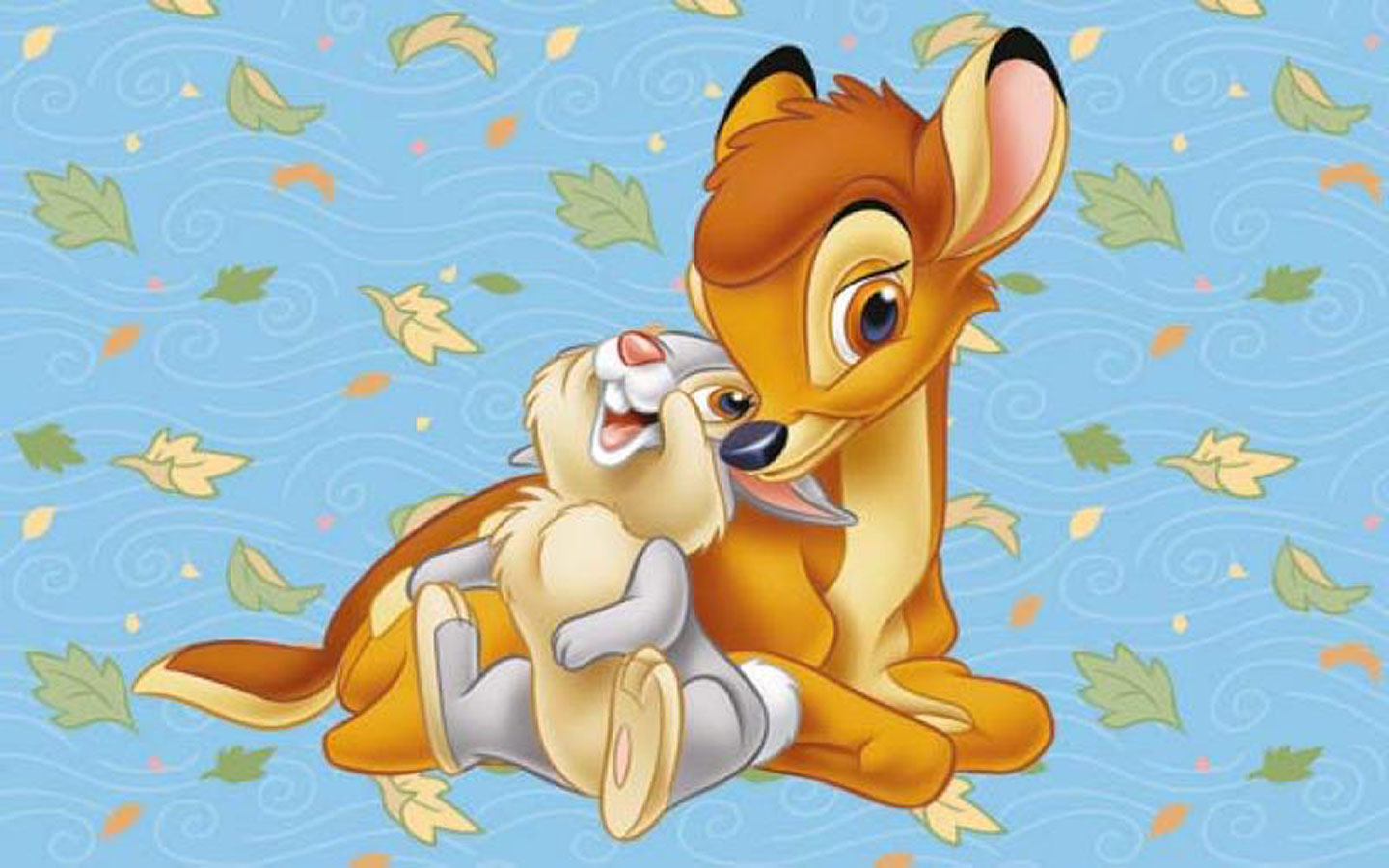 Pin Cartoons Wallpapers Bambi With Mother And Friends 1920x1200 on 1440x900