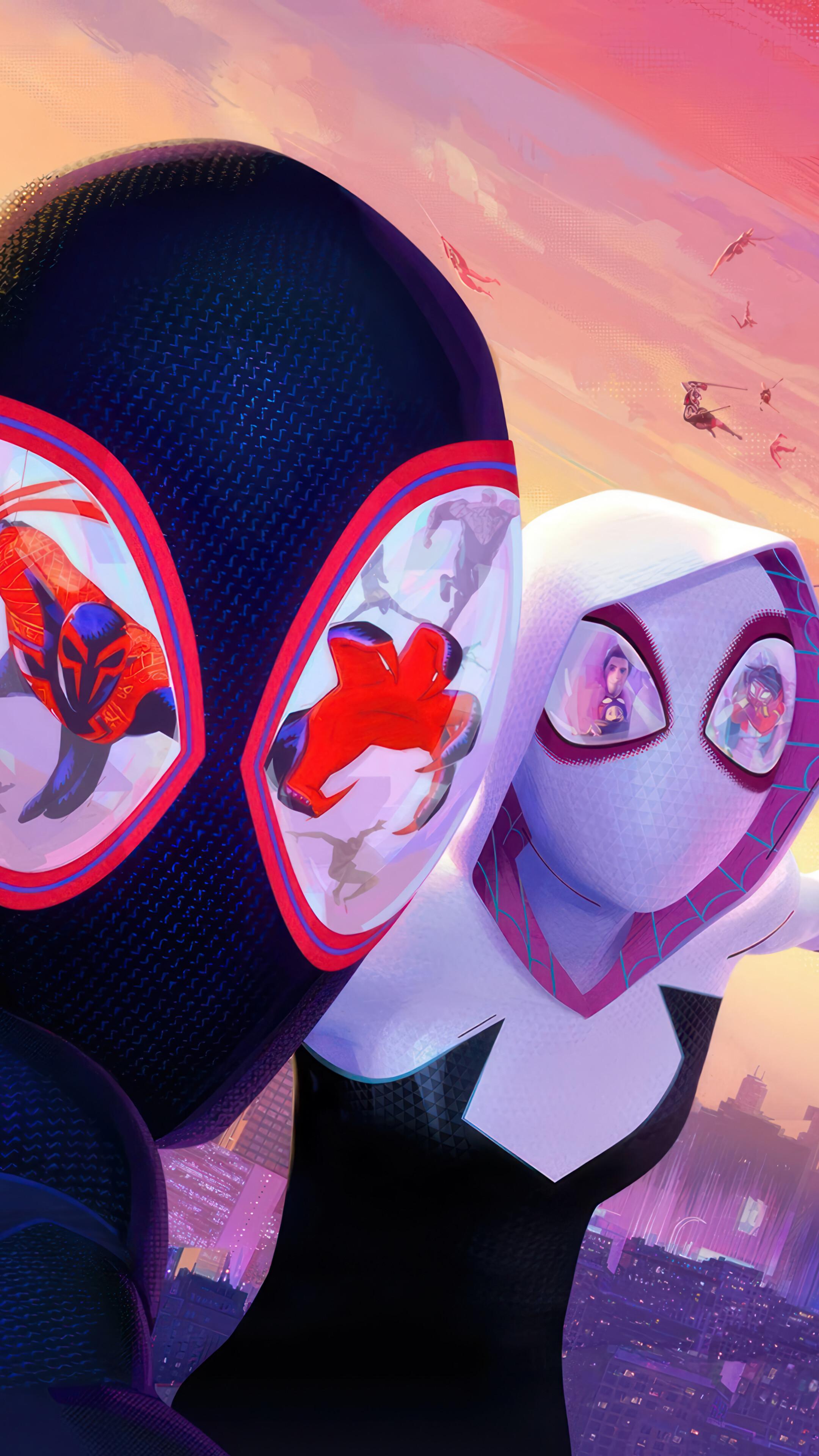 Miles Morales Spider Gwen Man Across The Verse 4k