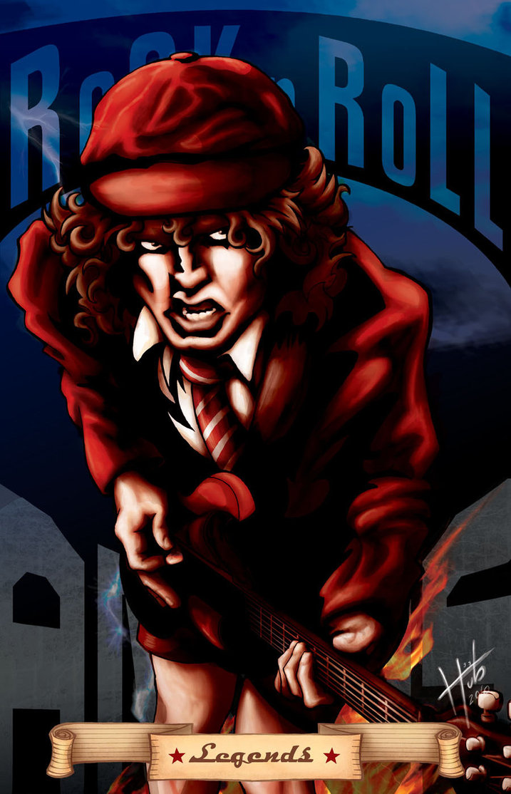 Angus Young By Hubner