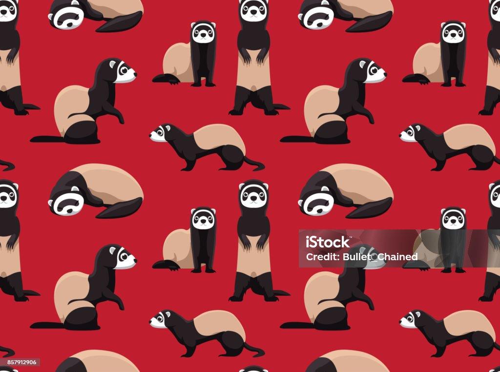 Cute Ferret Wallpaper Stock Illustration Image Now