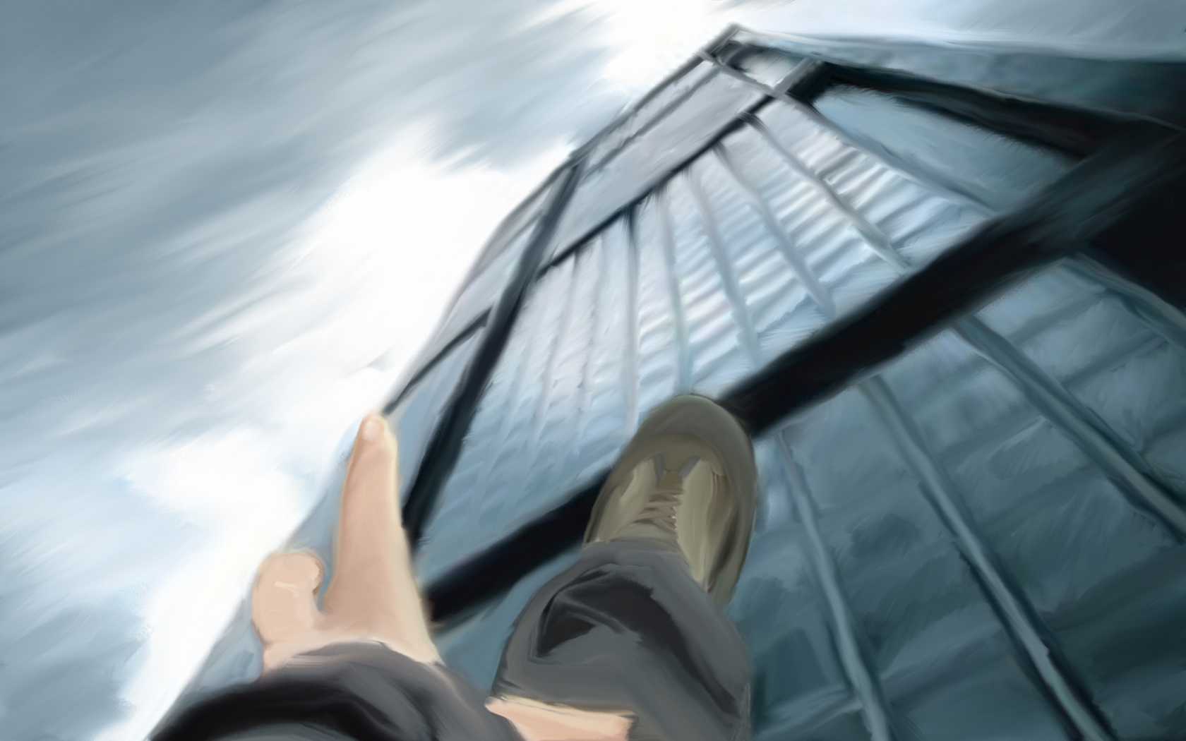 Man Falling Wallpaper From Building How To