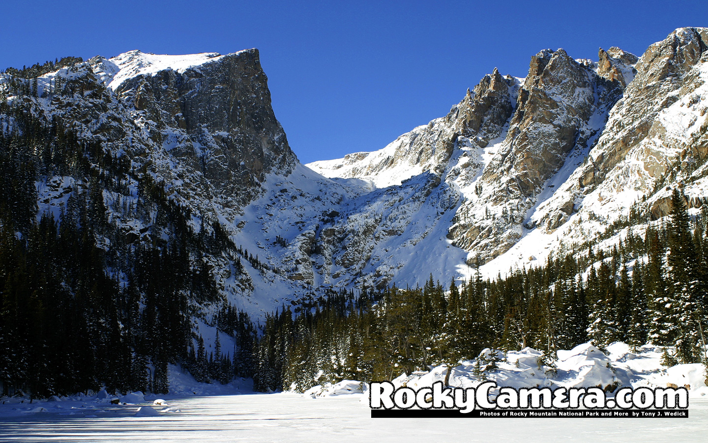 Rocky Mountain Winter Wallpaper Desktop Pictures