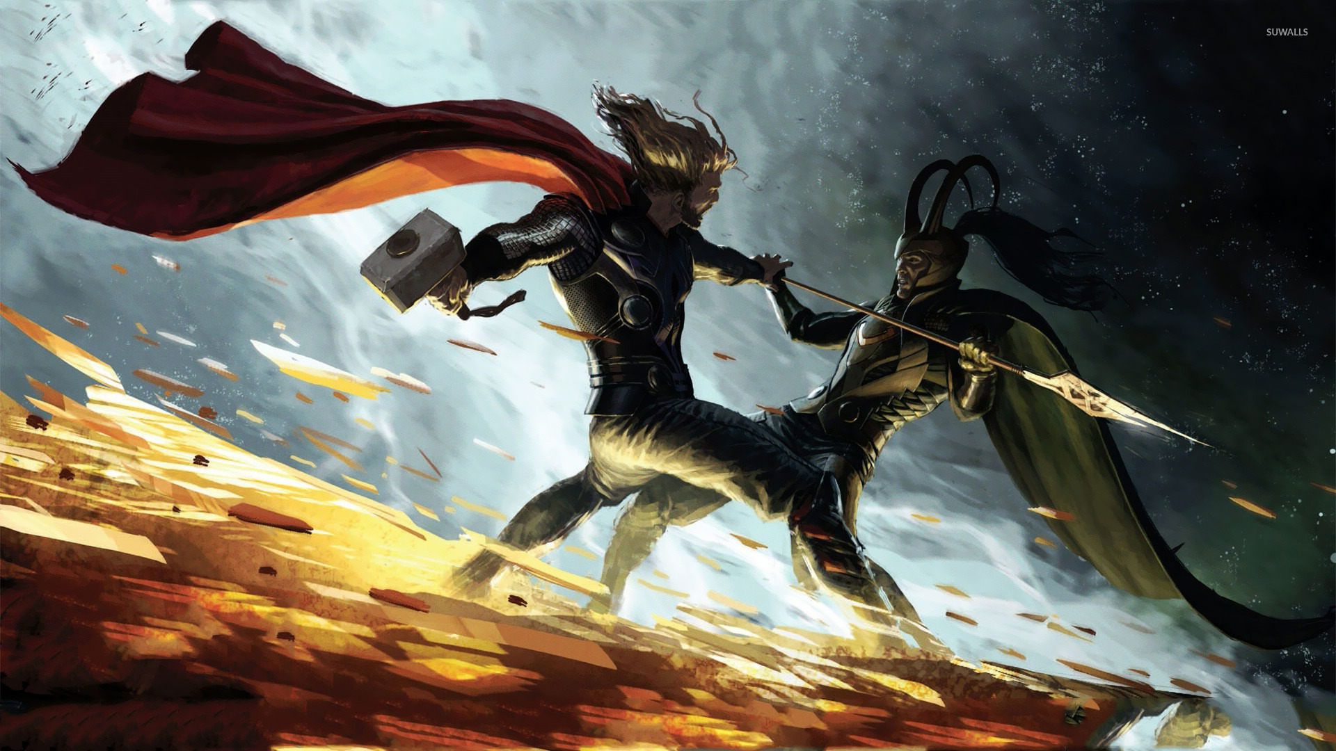 Thor Vs Loki Wallpaper Fantasy