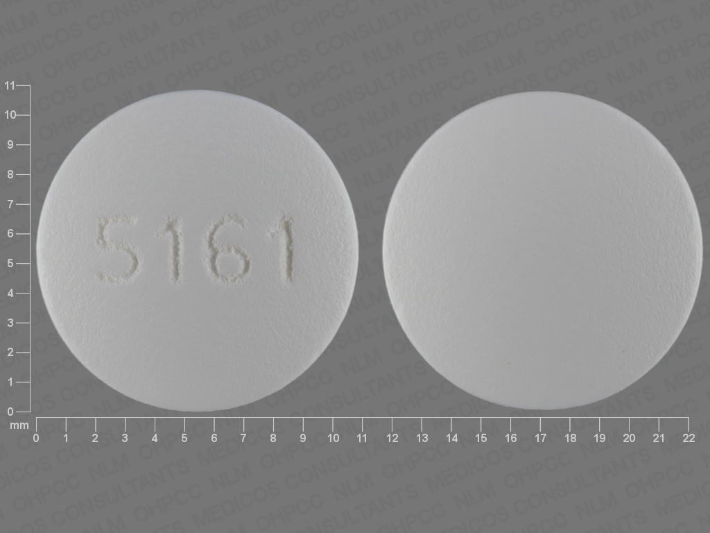Round White Image Hydrocodone Bitartrate And Ibuprofen