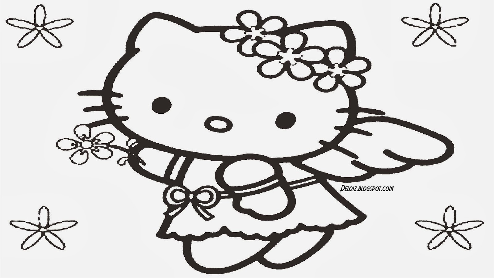 Gambar Hello Kitty Untuk Diwarnai Deloiz Wallpaper