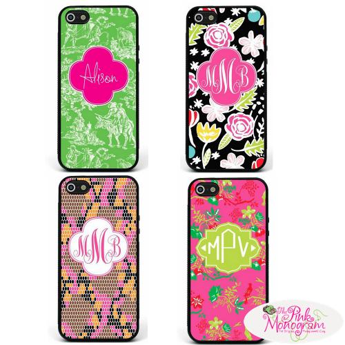 Monogrammed Cases for iPhone 6 4 4S 5 5s Samsung Galaxy and Note