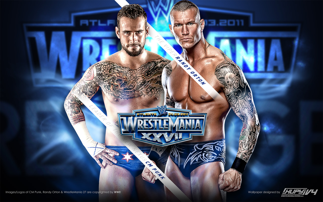 Road to WrestleMania Randy Orton vs CM Punk wallpaper