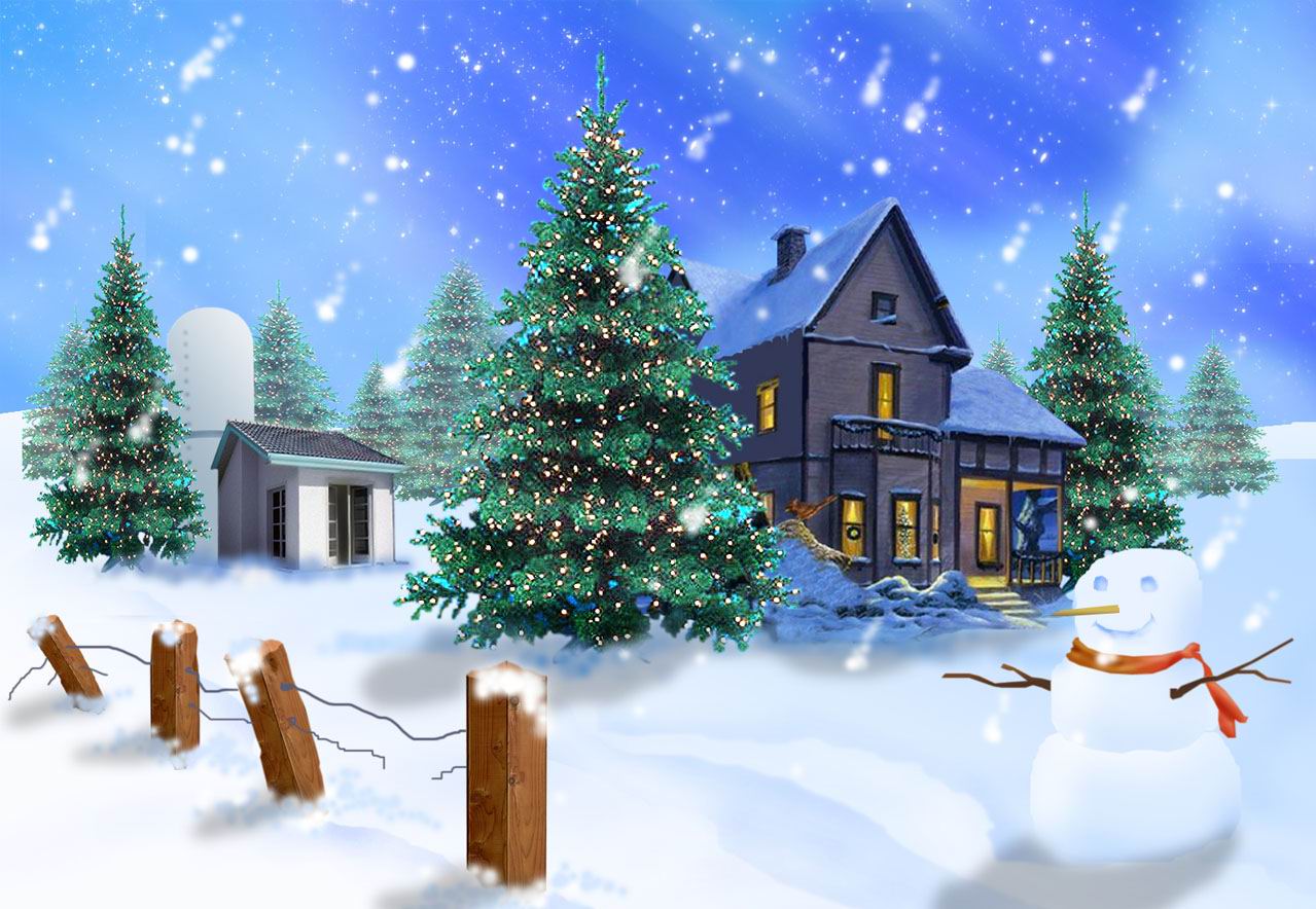 Snow White Christmas HD Wallpaper For Desktop