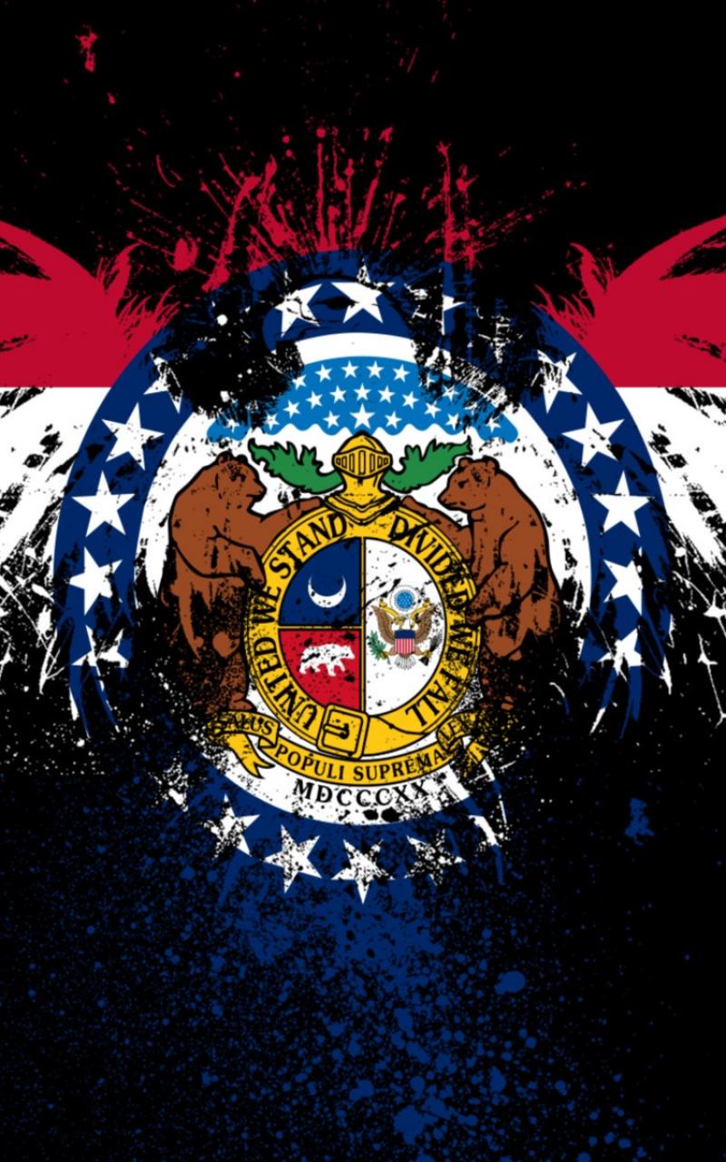 Eagles Hawk Flags Usa Missouri State Wallpaper