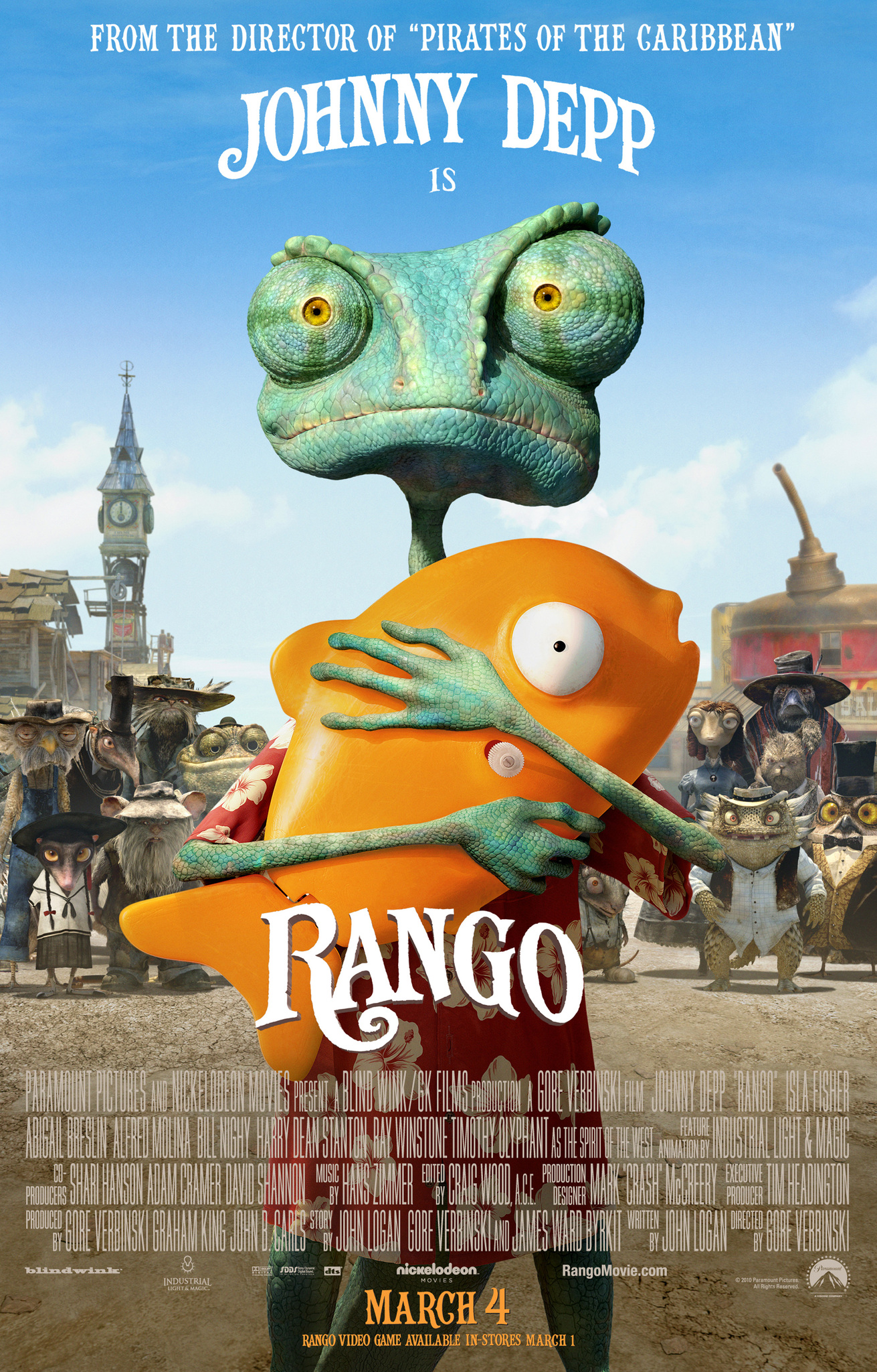 Rango Movie Poster Desktop Wallpaper