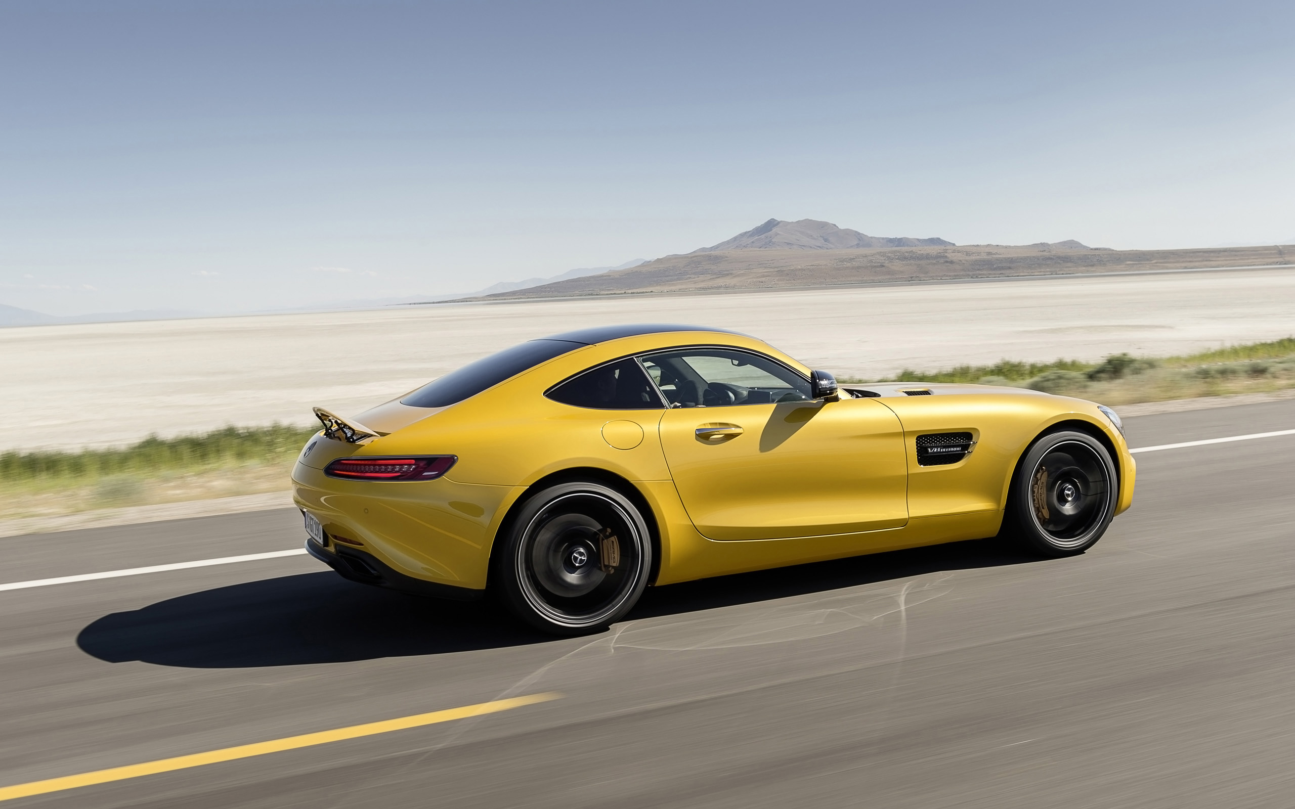 2015 Yellow Mercedes AMG GT HD Wallpapers