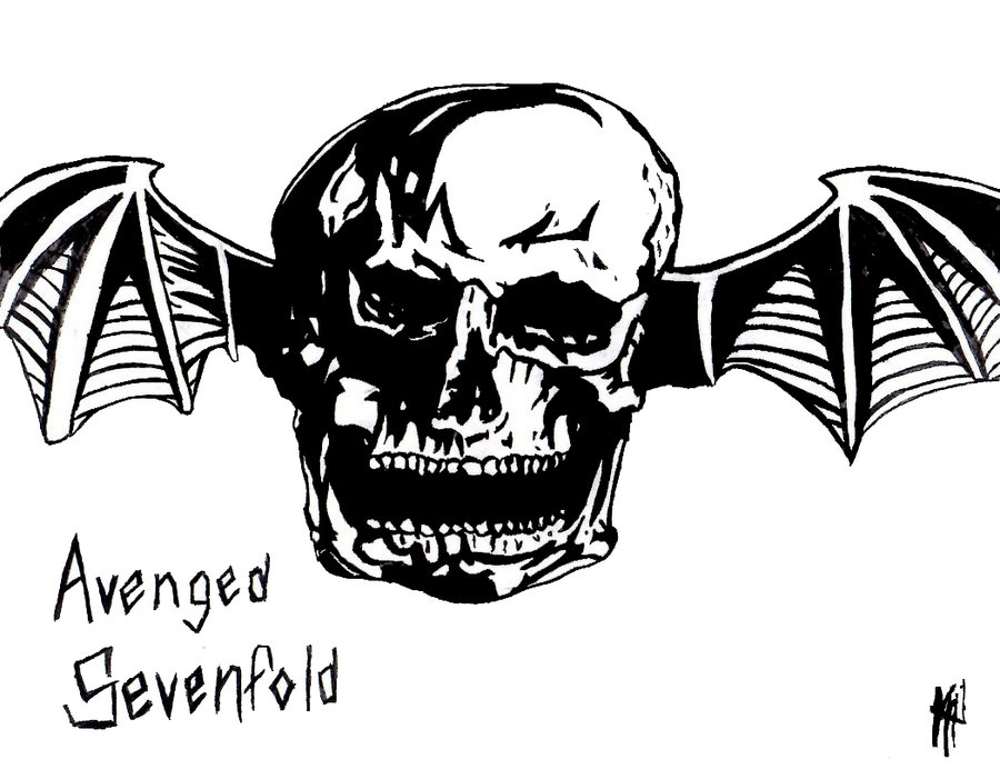 Avenged Sevenfold Deathbat Drawing By Epicmusicaddict