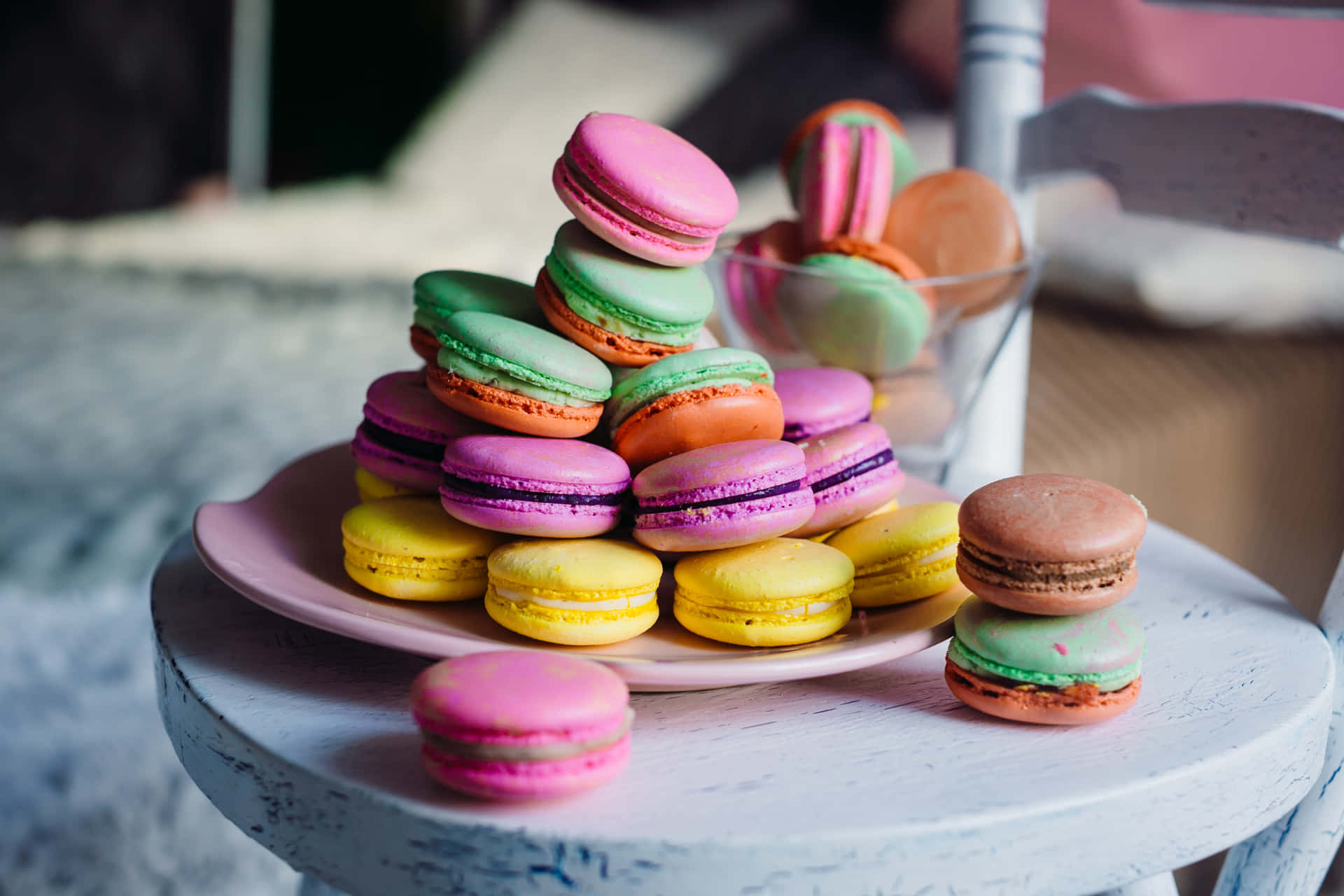 Sweet Macaron On A Tray 83eu0jin4mwofs10 Wallpaper
