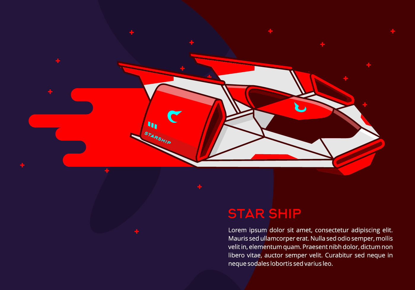 🔥 Free Download Starship Background Vectors Clipart Graphics by