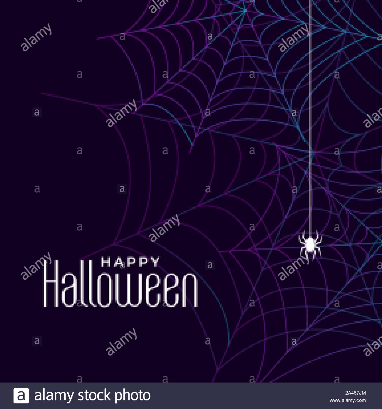 Free download happy halloween cobweb background design with spider ...