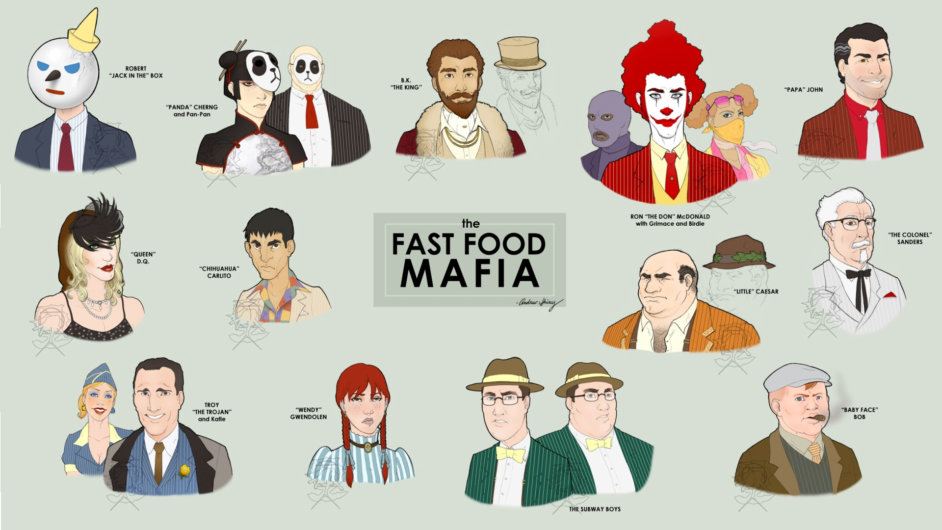 Fast Food Mafia Wallpaper iPhone