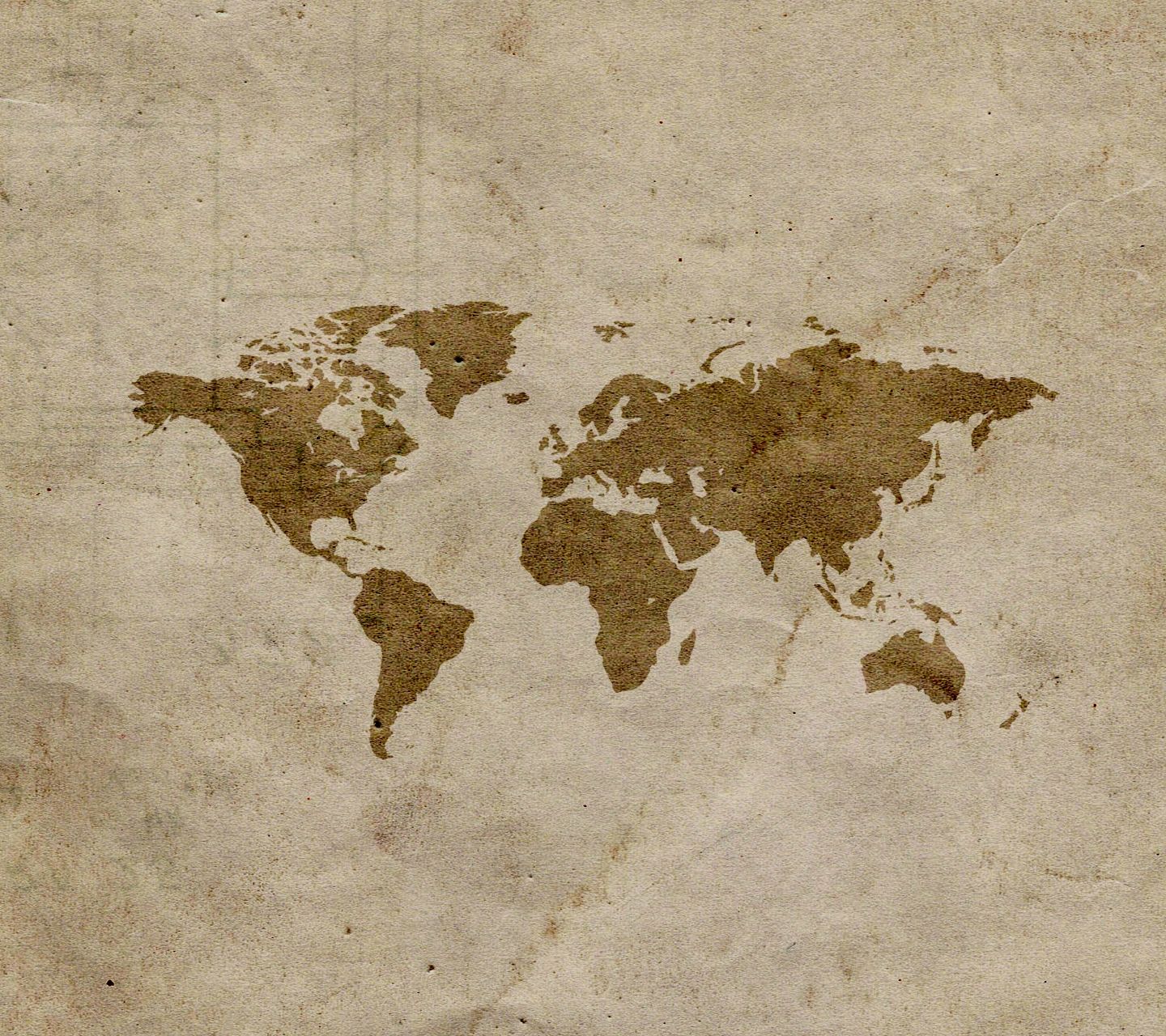 World Map Screensaver Wallpaper
