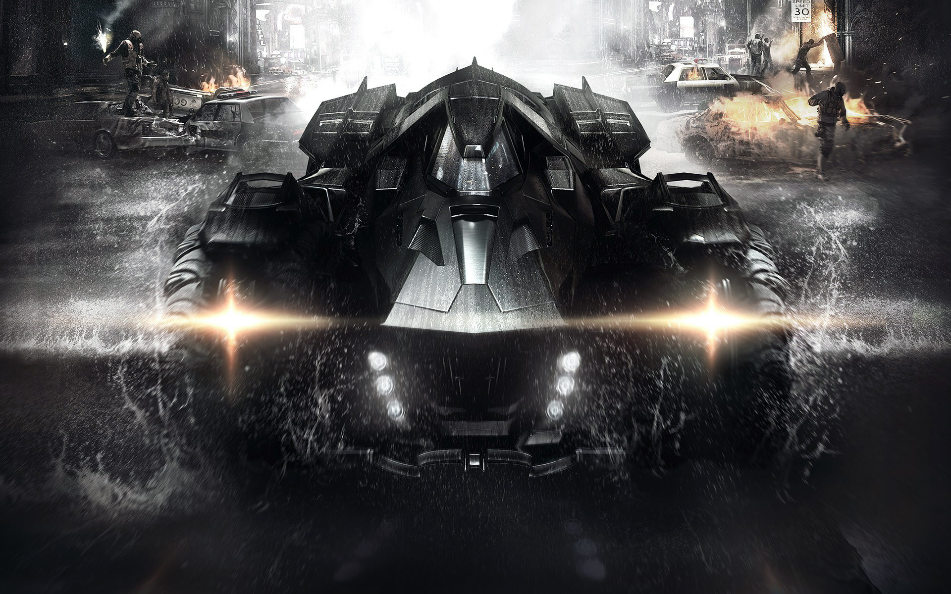 Arkham Knight Batmobile HD Wallpaper