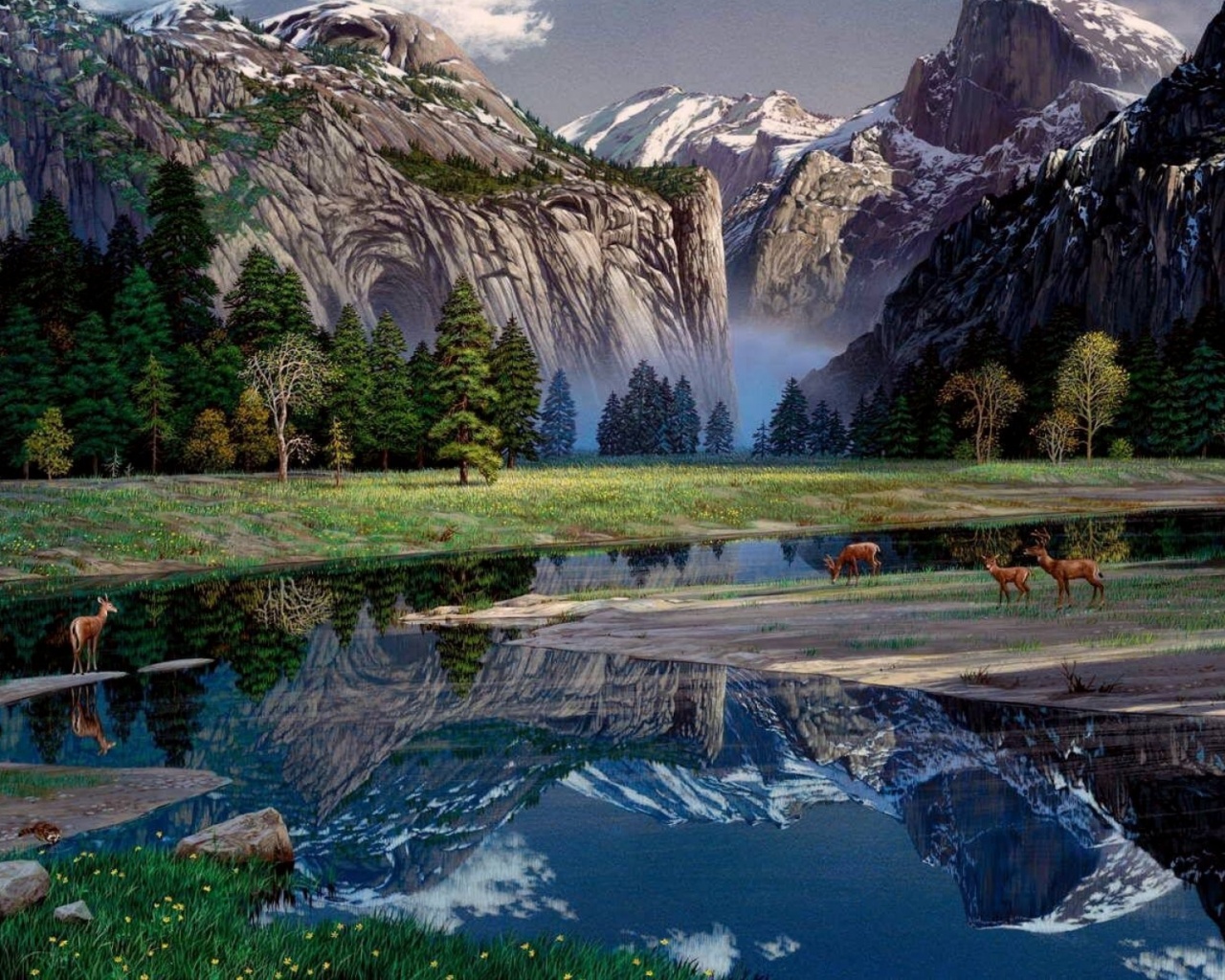 Delightful Yosemite Spring Wallpaper