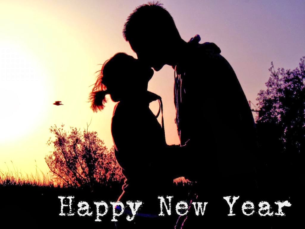 Happy New Year Romantic Couple Wallpaper HD Pictures
