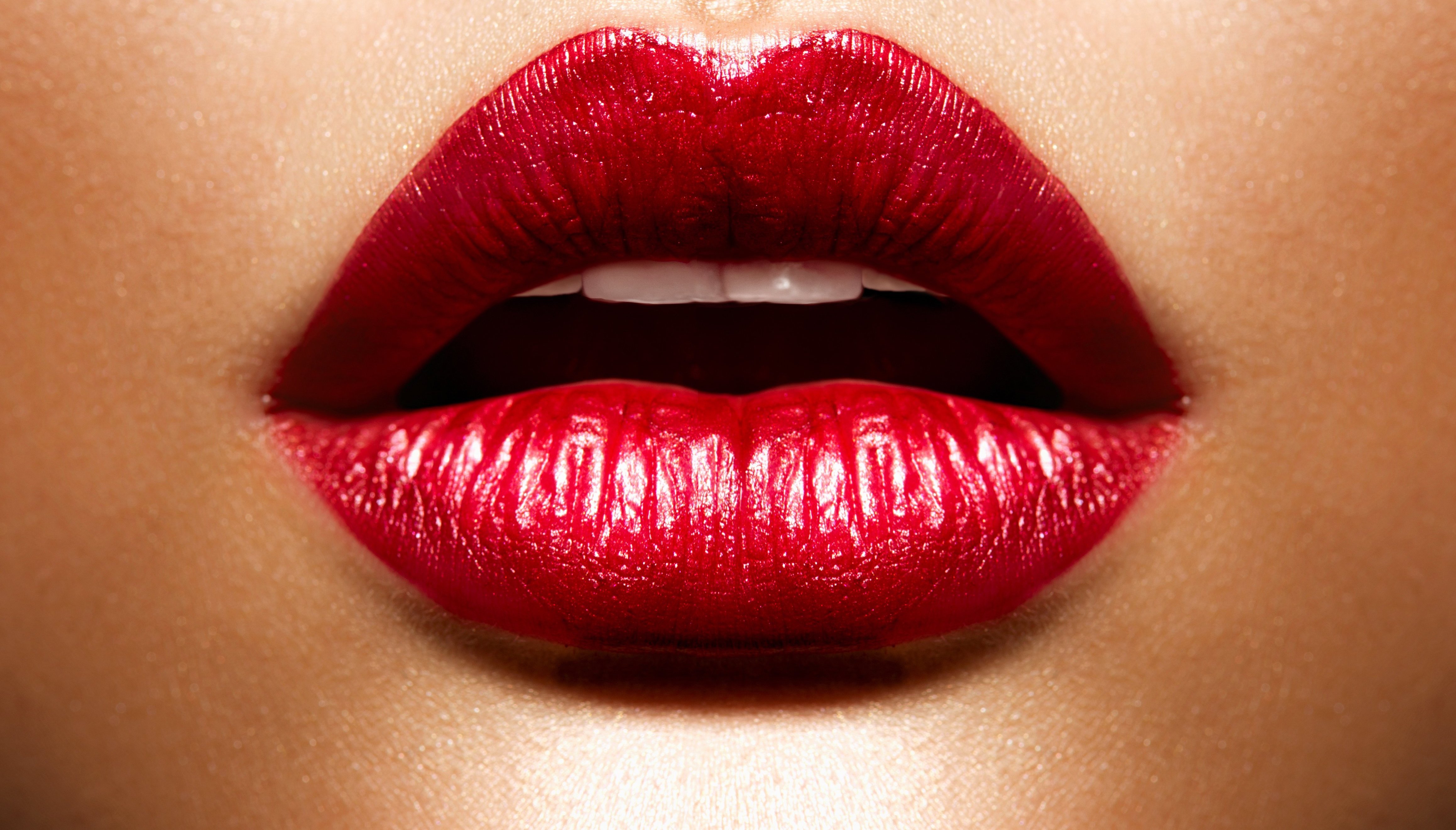 Red Lips 4k Ultra HD Wallpaper Background Image