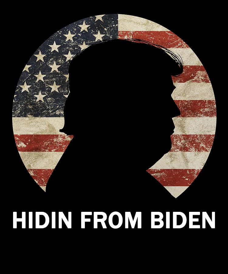 Hidin From Biden Vintage American Flag Digital Art By Wowshirt