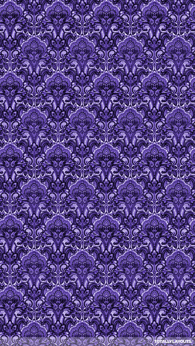 Free download Purple Damask Pattern Android Wallpaper Vintage Wallpapers  [640x1136] for your Desktop, Mobile & Tablet | Explore 45+ Purple and Black Damask  Wallpaper | Black And Purple Background, Purple And Black