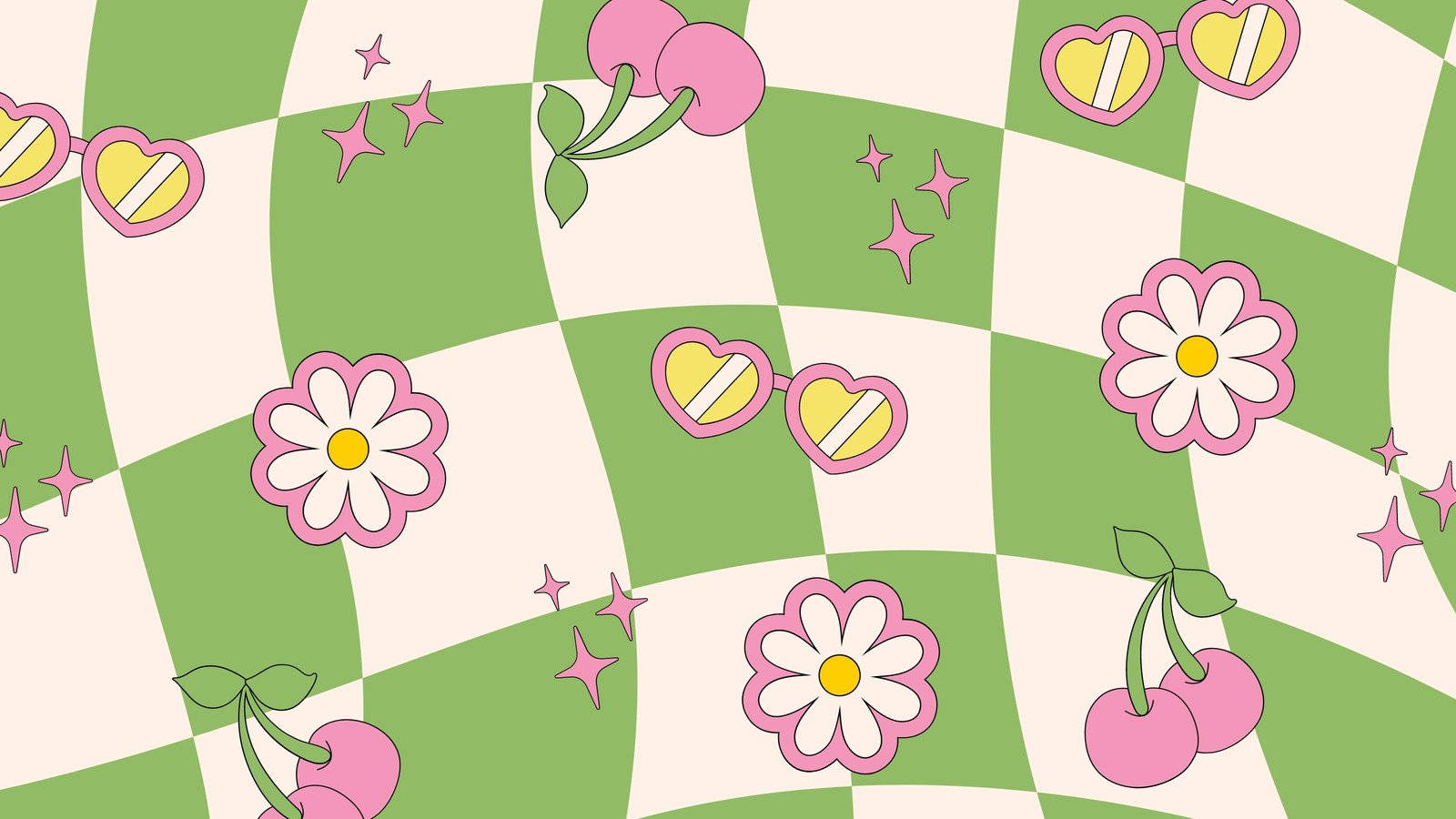 Pastel Green Aesthetic Laptop Wallpaper