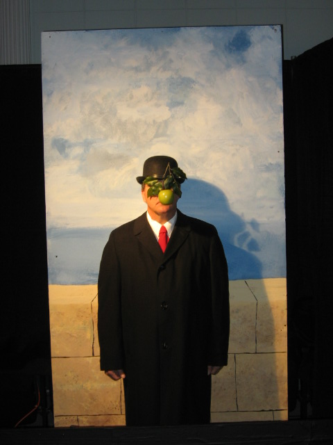 Background Flat For Rene Magritte S The Son Of Man Piece Living
