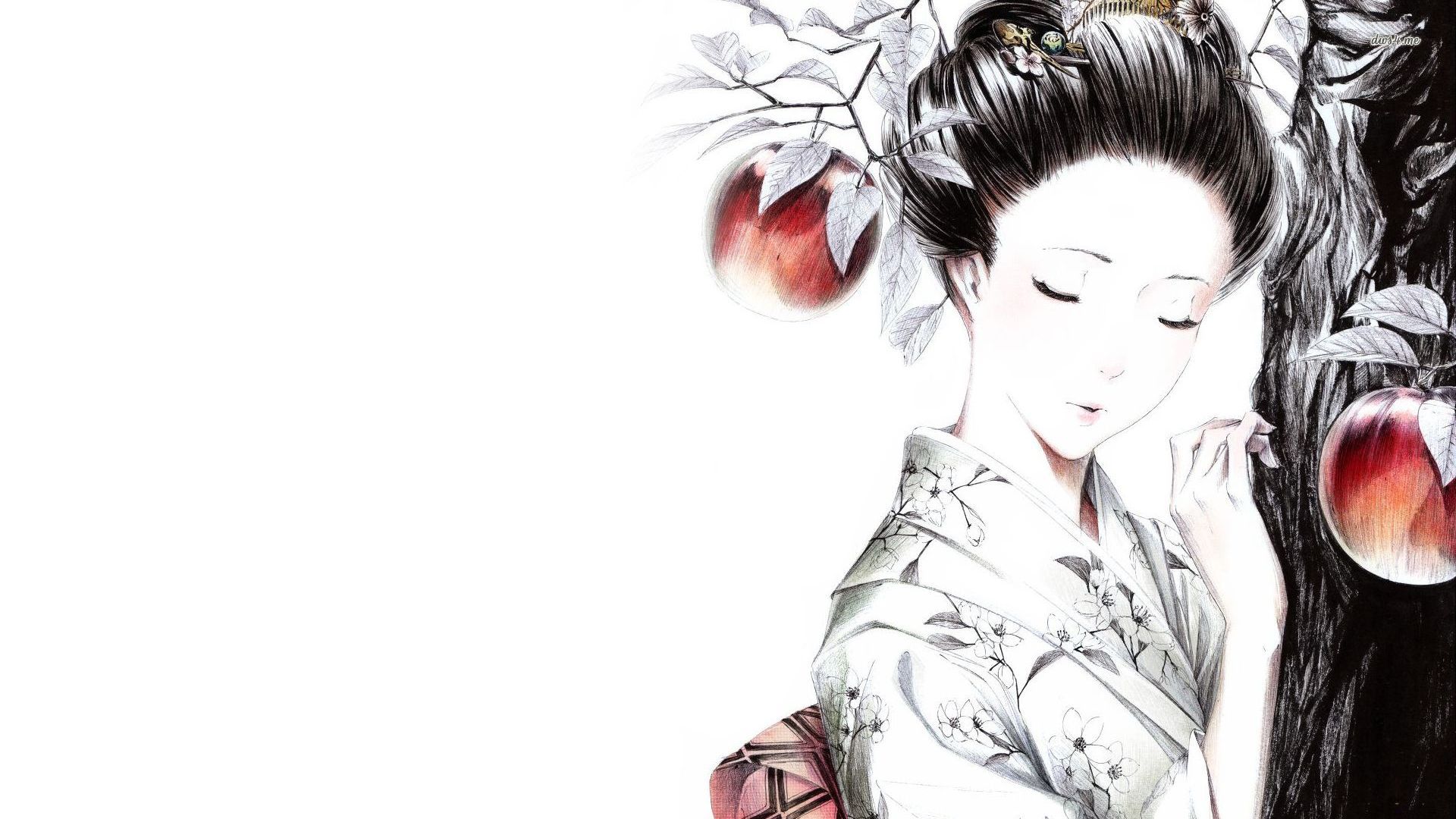 Geisha Wallpaper Artistic