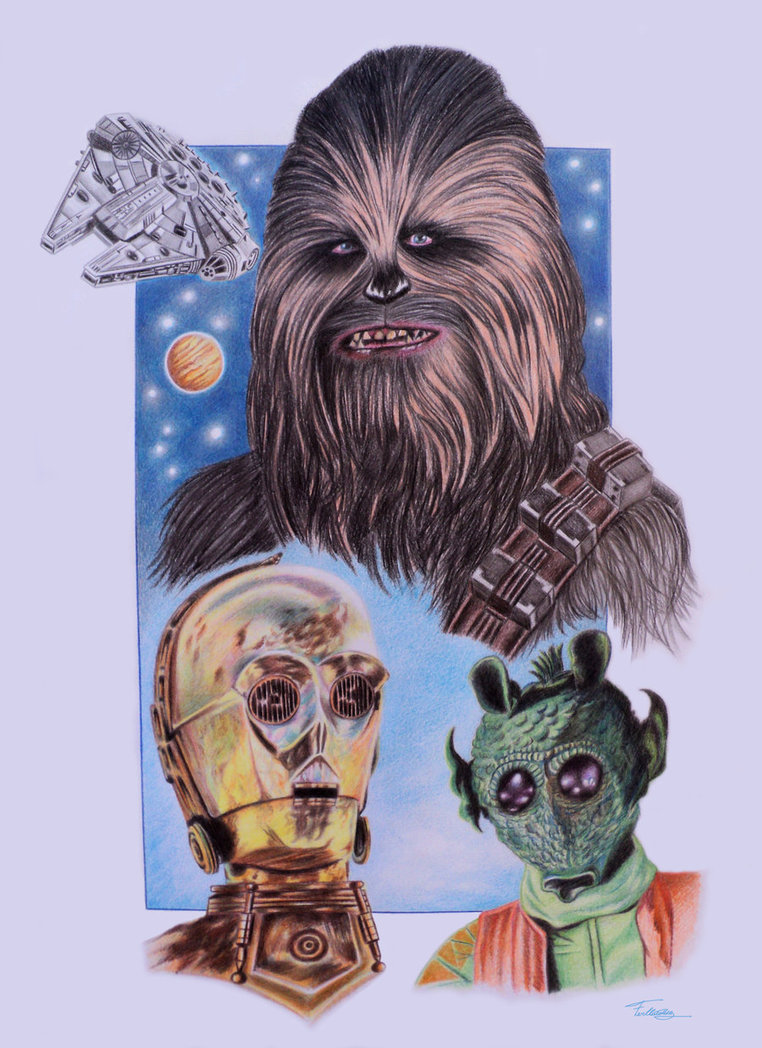 Chewbacca C 3po Greedo Classic Star Wars By Fermatfsm On