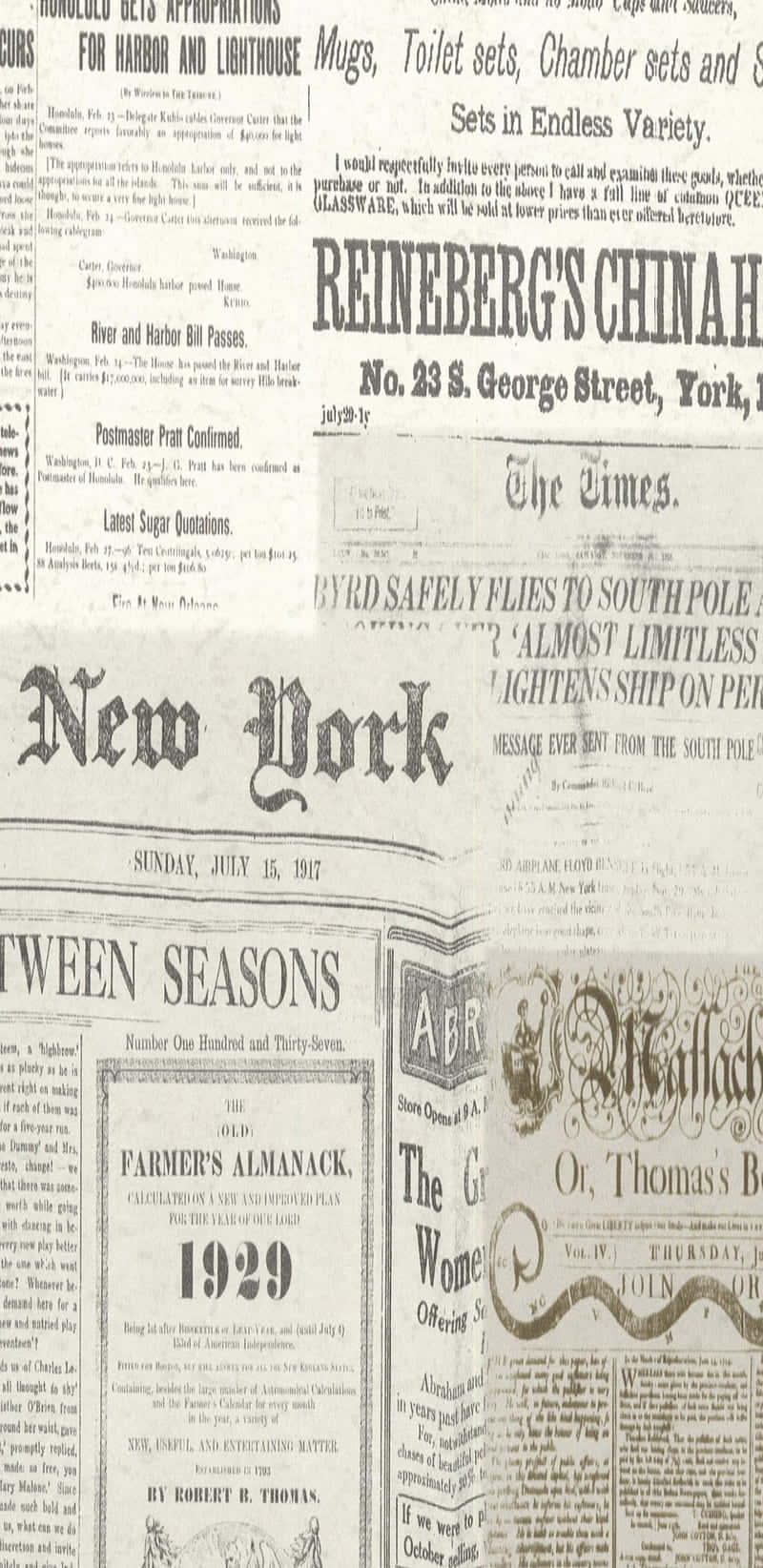 Vintage Newspaper Wallpaper