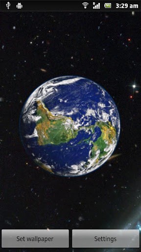 Bigger Moving Earth Live Wallpaper For Android Screenshot