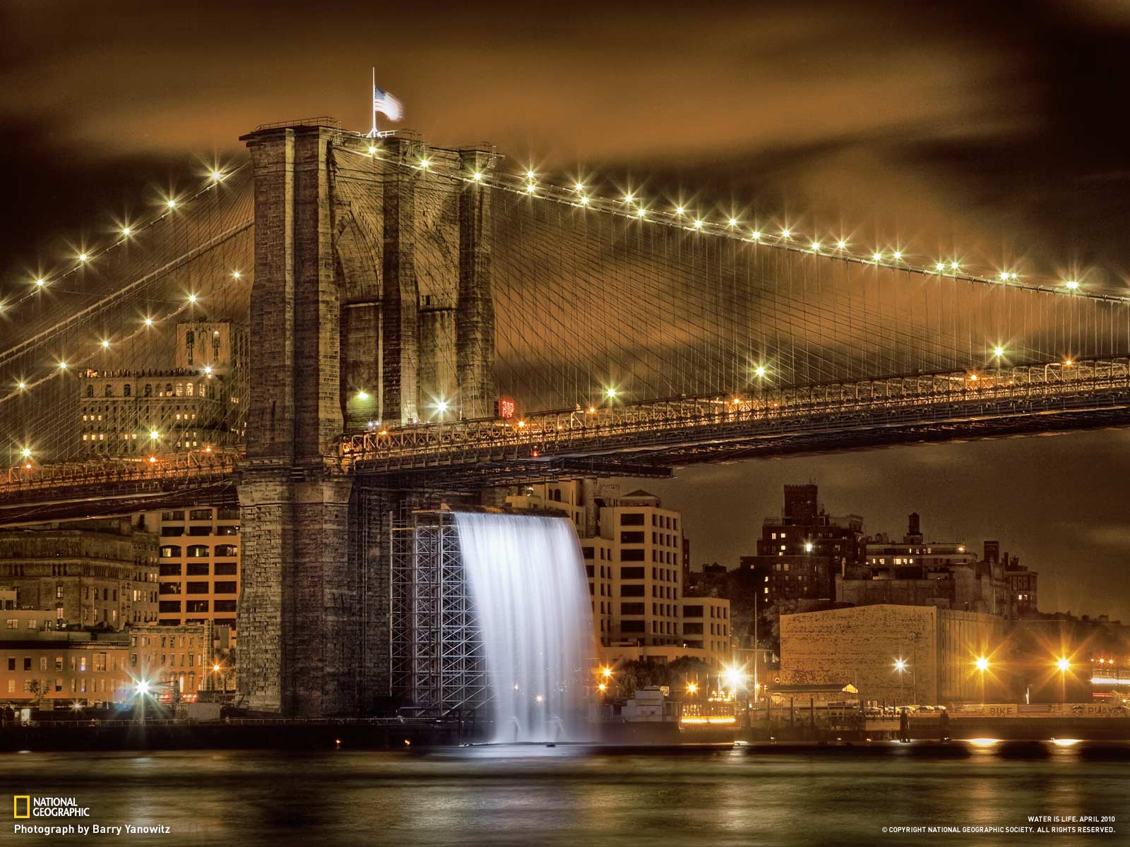 Bridge In New York City Wallpaper HD Widescreen 1080p
