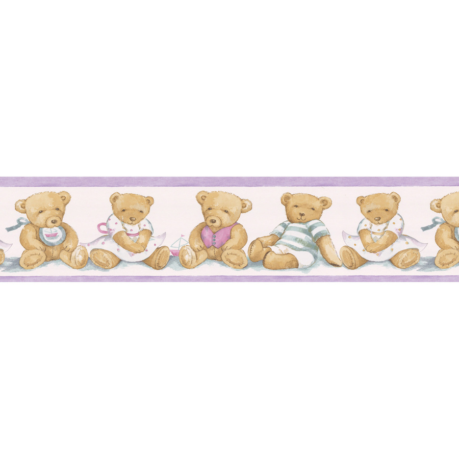 Wallcovering Teddy Bear Prepasted Wallpaper Border At Lowes