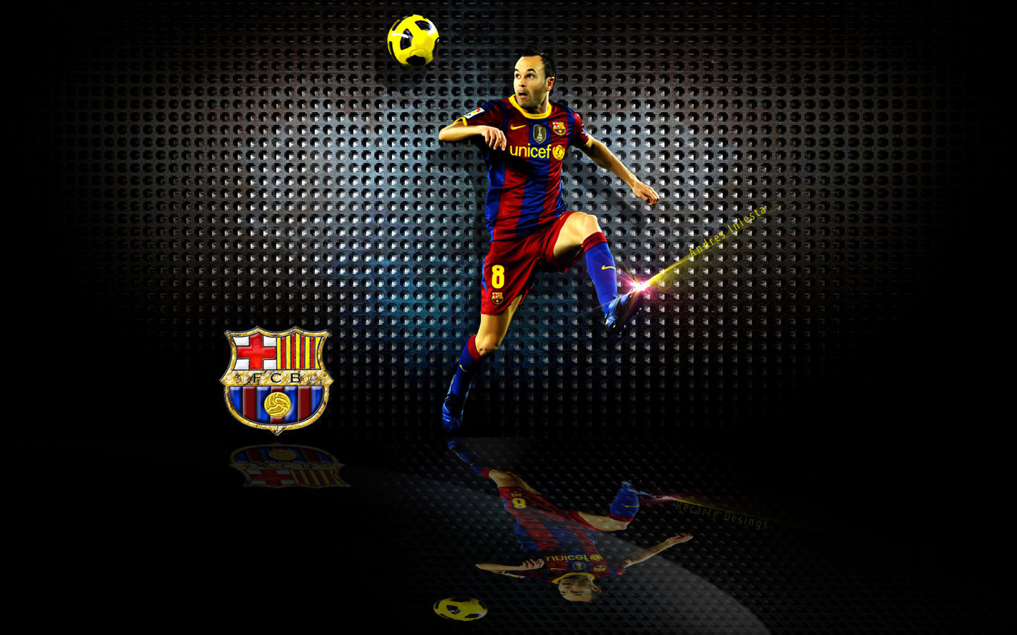 Andr S Iniesta Fc Barcelona Wallpaper Luj N