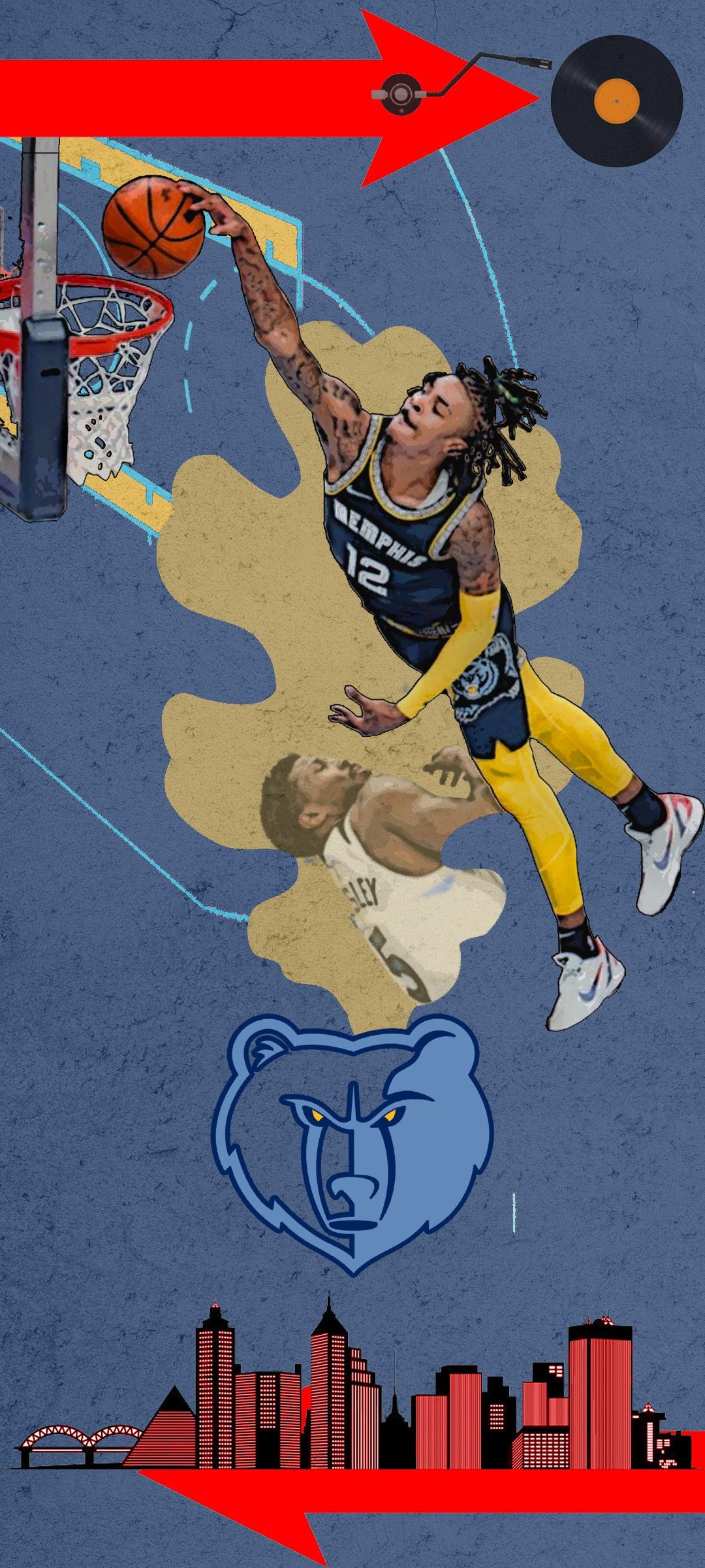 Ja Morant Dunk In Wallpaper
