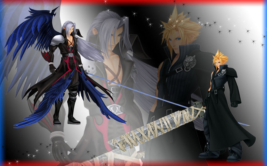 Cloud and Sephiroth wallpaper by RoxasTsuna