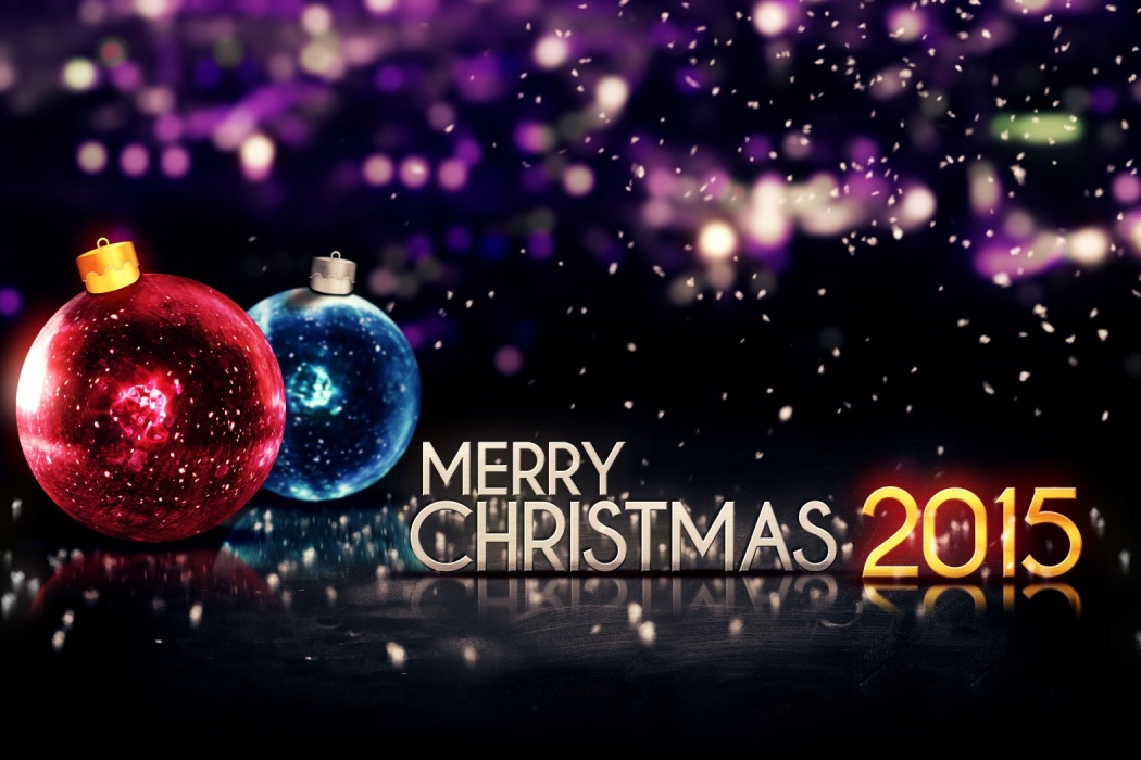 HD Merry Christmas Sparkling Lights Photo Wallpaper Image 1080p